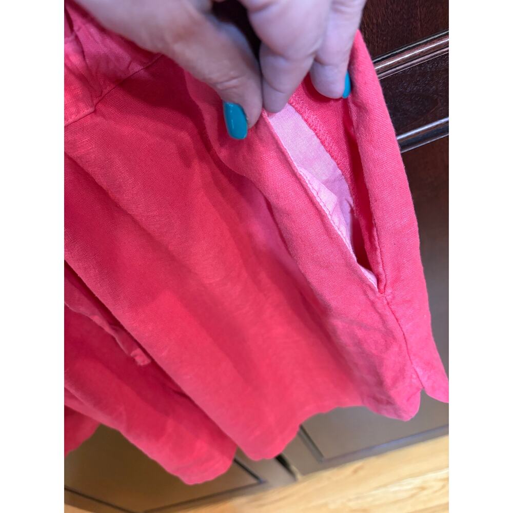 Universal Thread Women's Coral Short Romper Linen Blend Size XL - Picture 12 of 16